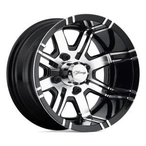 Fairway Alloys – FA119 AGGRESSOR – Black – 12″x7″ -40mm – Summer Wheels – FA-119-M
